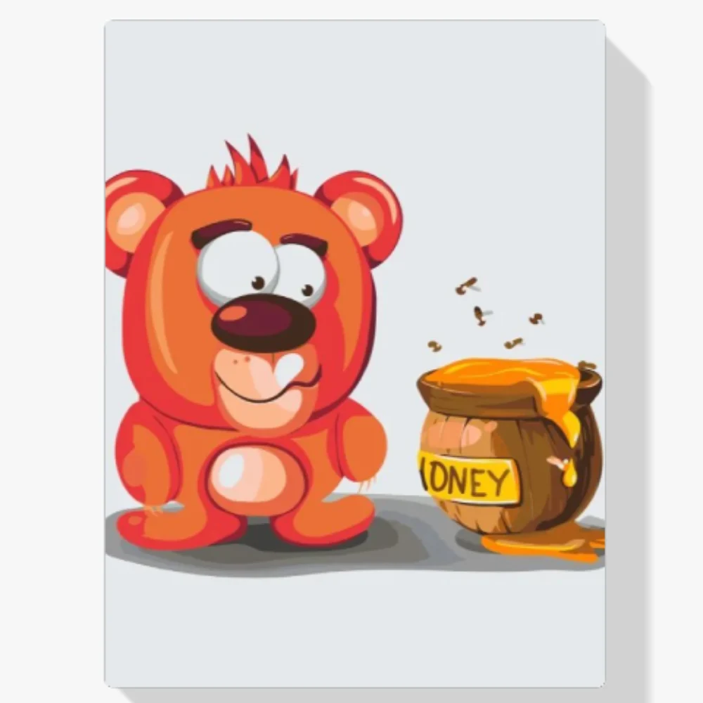 Pintura Diamante - Winnie y su miel