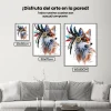 Pintura Diamante - Zorro con plumas