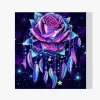 Pintura Diamante - Atrapasueños de rosas y plumas