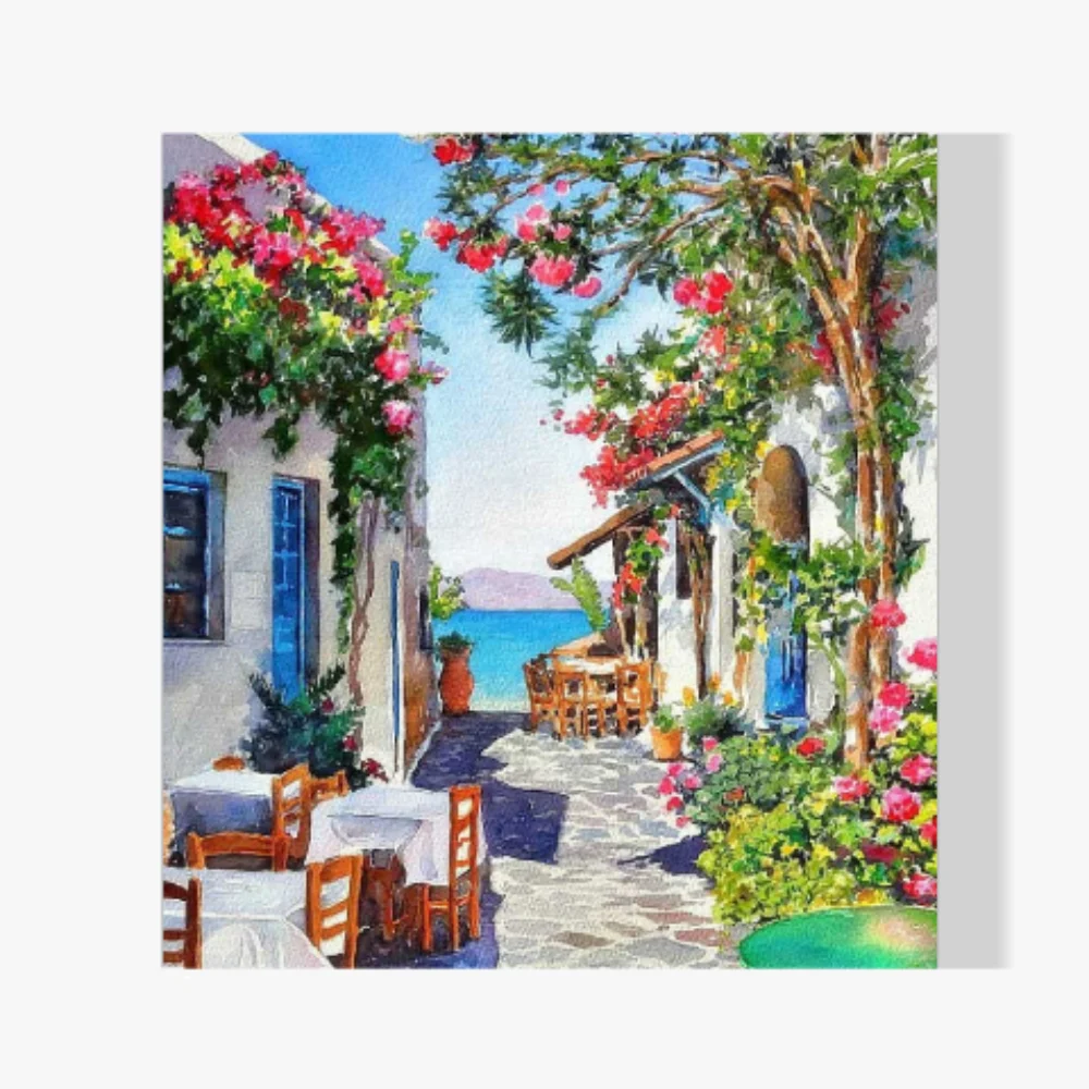 5D Pintura Diamante - Café callejero