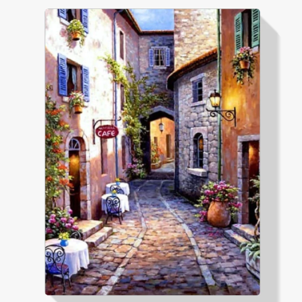 5D Pintura Diamante - Calle de colores