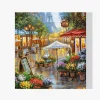 5D Pintura Diamante - Escena callejera París