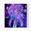 Pintura Diamante - Flor y pluma