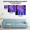 Pintura Diamante - Flor y pluma