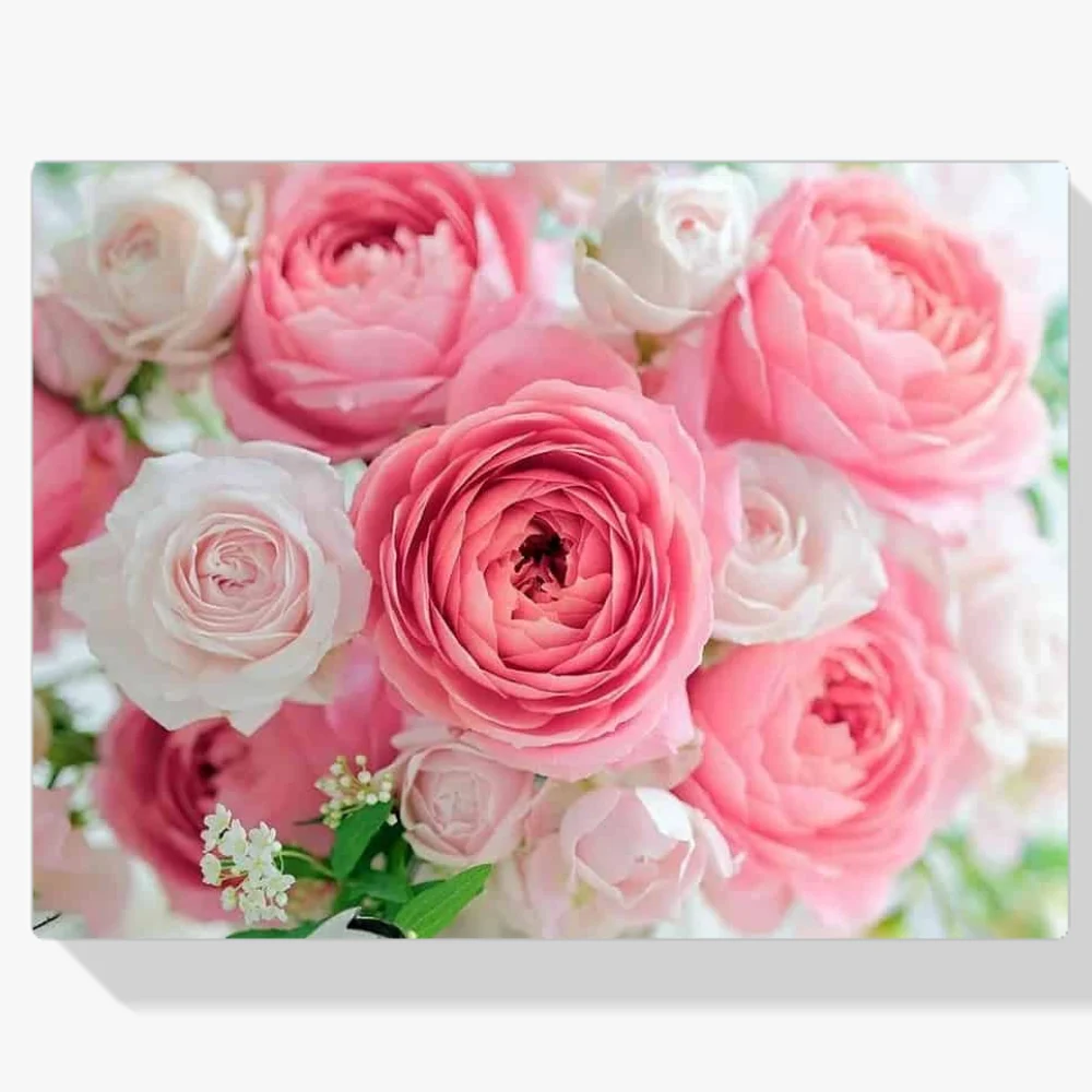 5D Pintura Diamante - Flor y taza de té