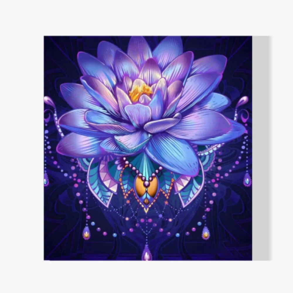 Pintura Diamante - Hermoso lirio de agua