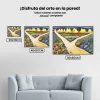 Pintura Diamante - Campos de hortalizas