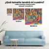 Pintura Diamante - Casa colorida espeluznante