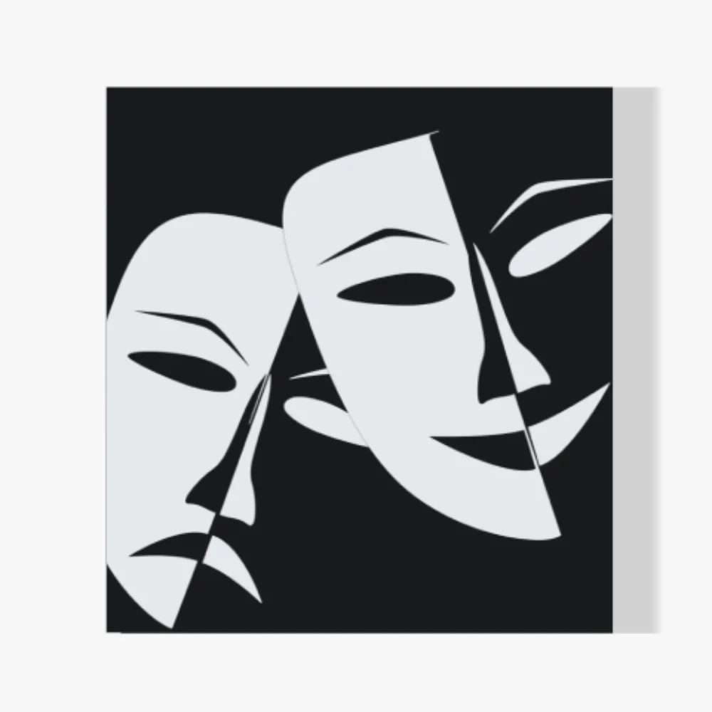 Pintura Diamante - Drama vs comedia