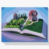 Pintura Diamante - El molino en el libro