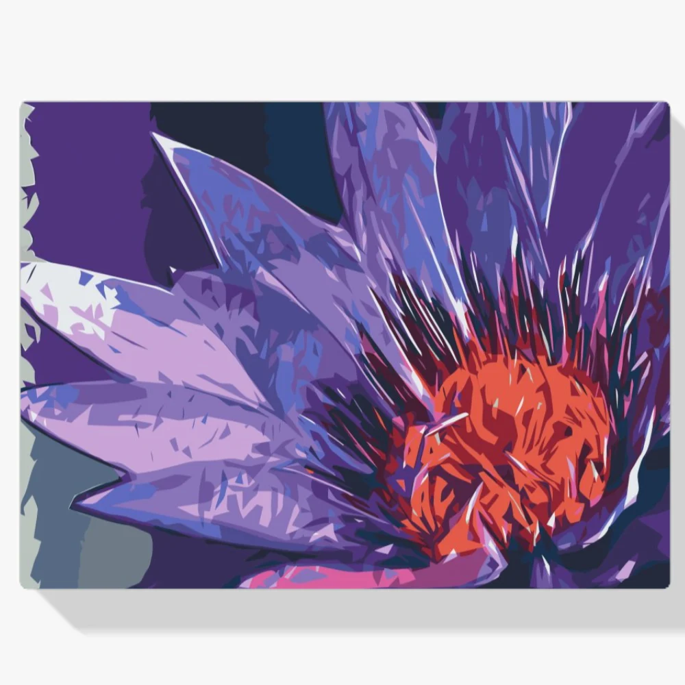 Pintura Diamante - Flor pintada