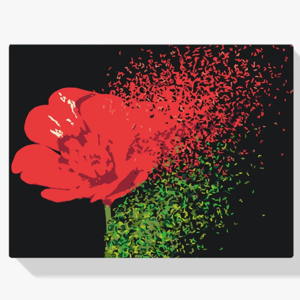 Pintura Diamante - Flor soplada