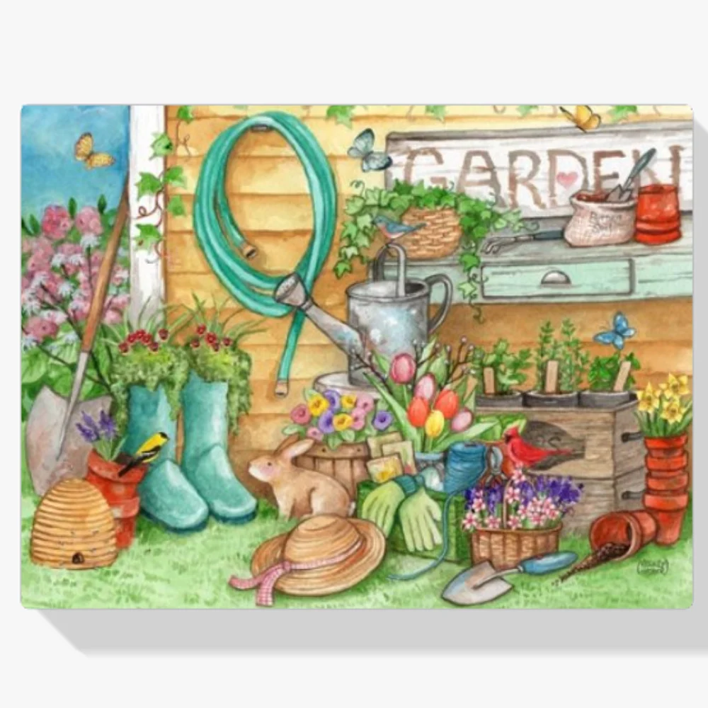 Pintura Diamante - Jardinería de primavera