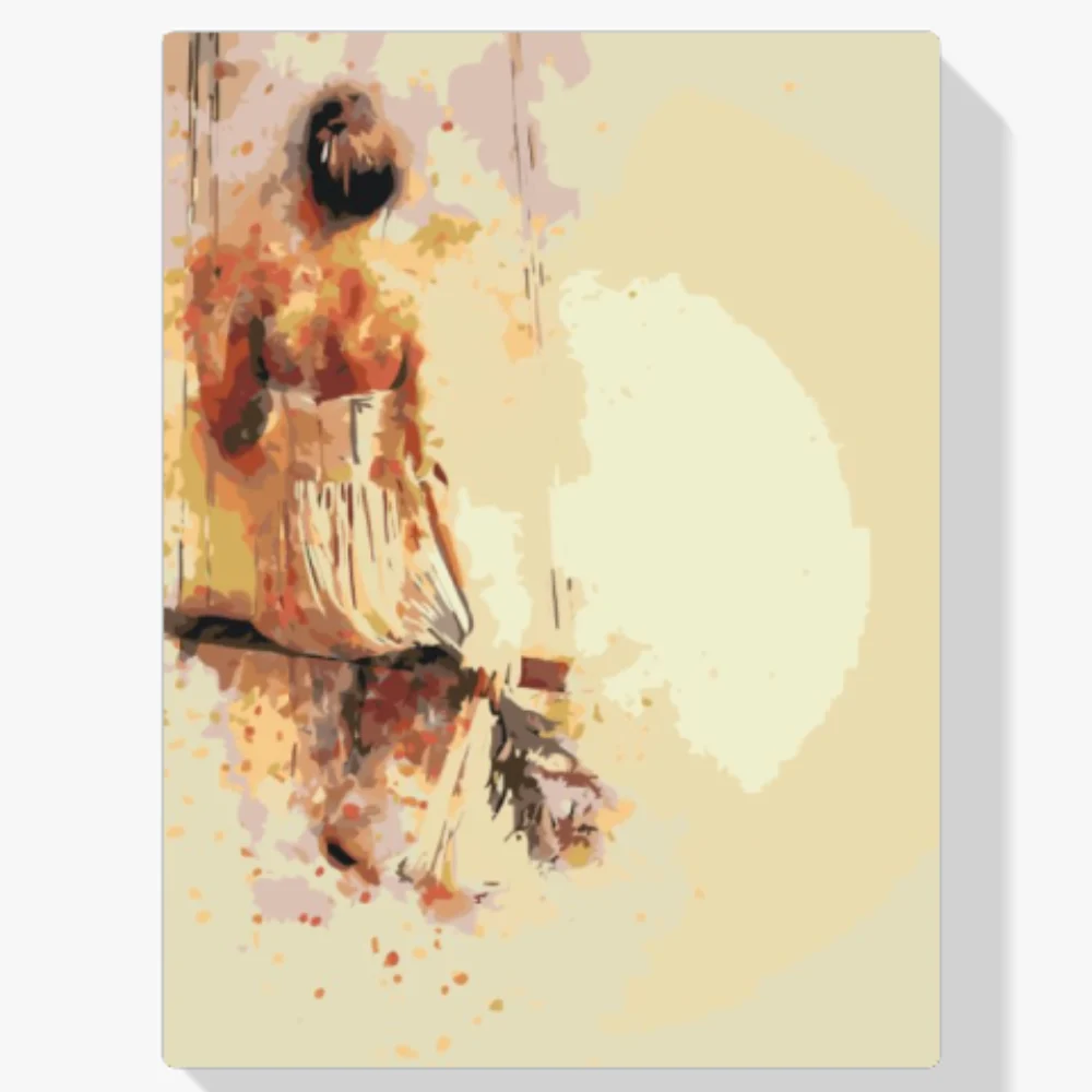 Pintura Diamante - La chica del columpio