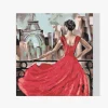 Pintura Diamante - La dama de rojo