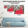 Pintura Diamante - La dama de rojo