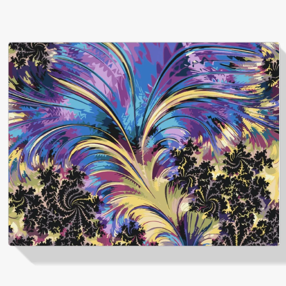 Pintura Diamante - Plumas fractales