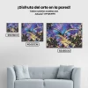 Pintura Diamante - Plumas fractales