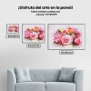 Pintura Diamante - Ramo de flores rosas