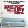 Pintura Diamante - Triángulos rojos y blancos