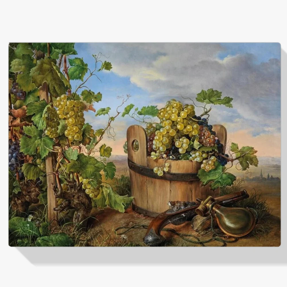 Pintura Diamante - Uvas y pistola