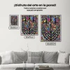 Pintura Diamante - Ventana del pavo real