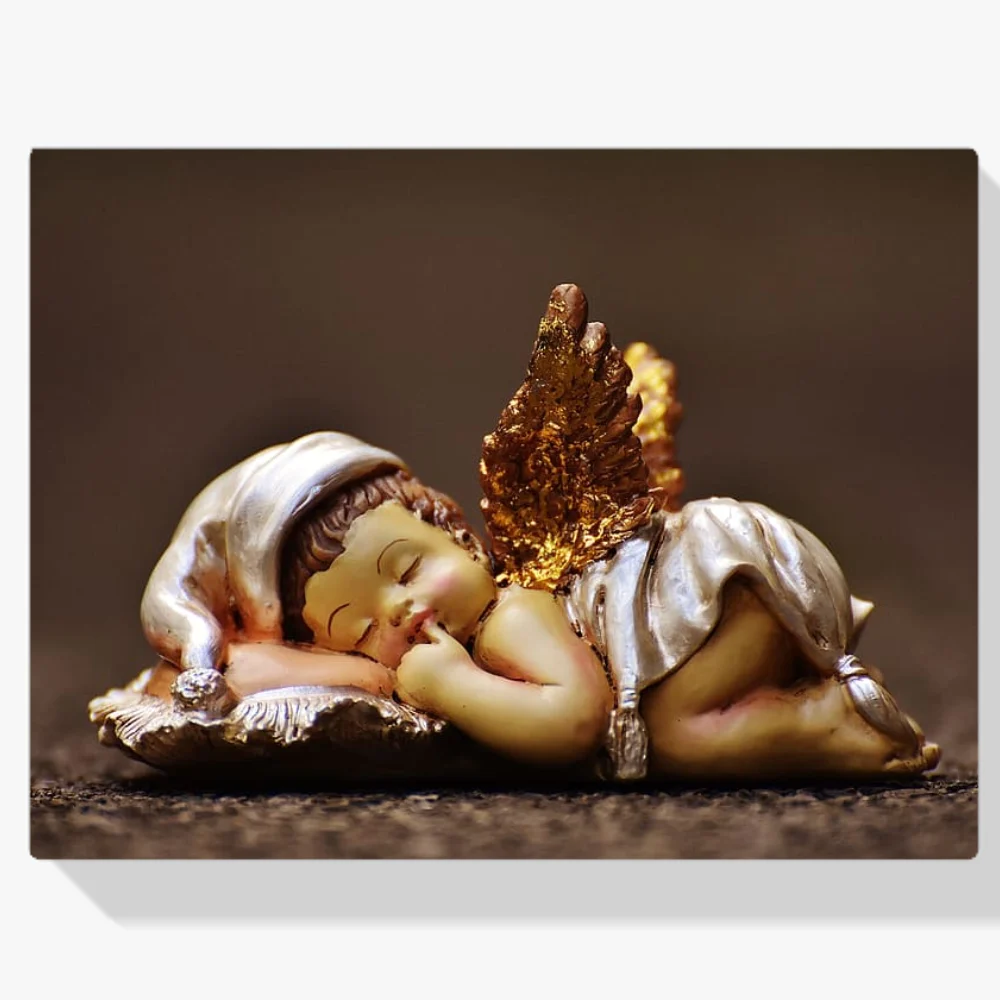 Pintura Diamante - Ángel de Navidad dormido
