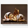 Pintura Diamante - Ángel de Navidad dormido