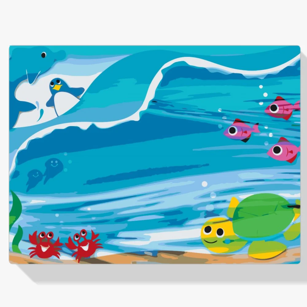 Pintura Diamante - Animales bajo el agua