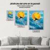 Pintura Diamante - Ballena al atardecer