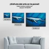 Pintura Diamante - Ballena azul