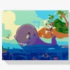 Pintura Diamante - Ballena y tesoro