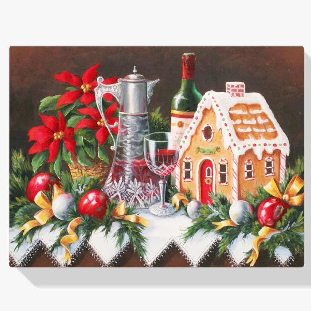 Pintura Diamante - Bodegón navideño