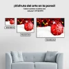 Pintura Diamante - Bola de Navidad roja en la nieve
