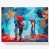 Pintura Diamante - Caminar bajo la lluvia