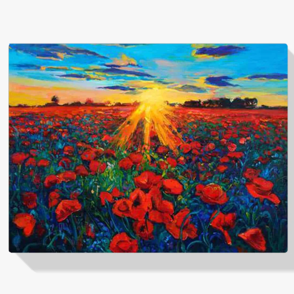 Pintura Diamante - Campo de flores Paraíso