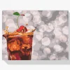 Pintura Diamante - Cerezas en una bebida helada