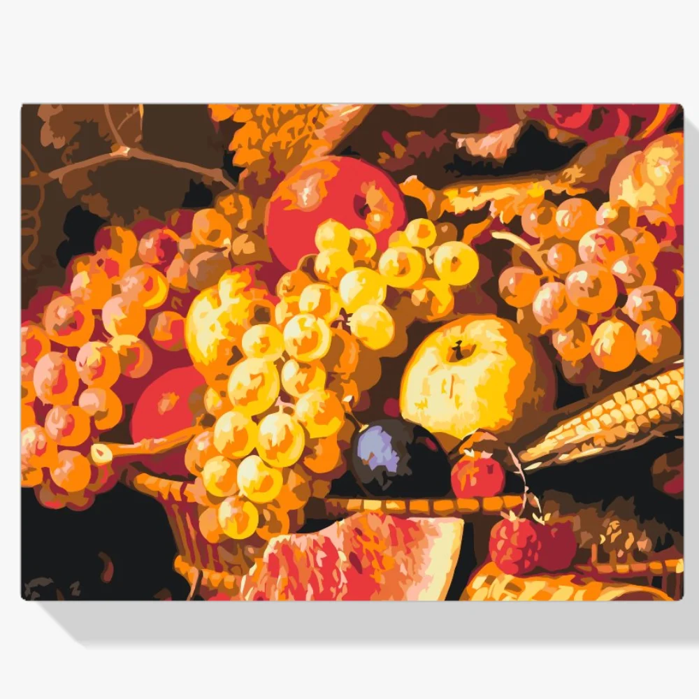 Pintura Diamante - Cesta llena de fruta