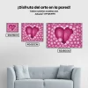 Pintura Diamante - Corazón en burbujas