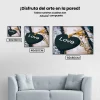Pintura Diamante - Corazón en una cuerda