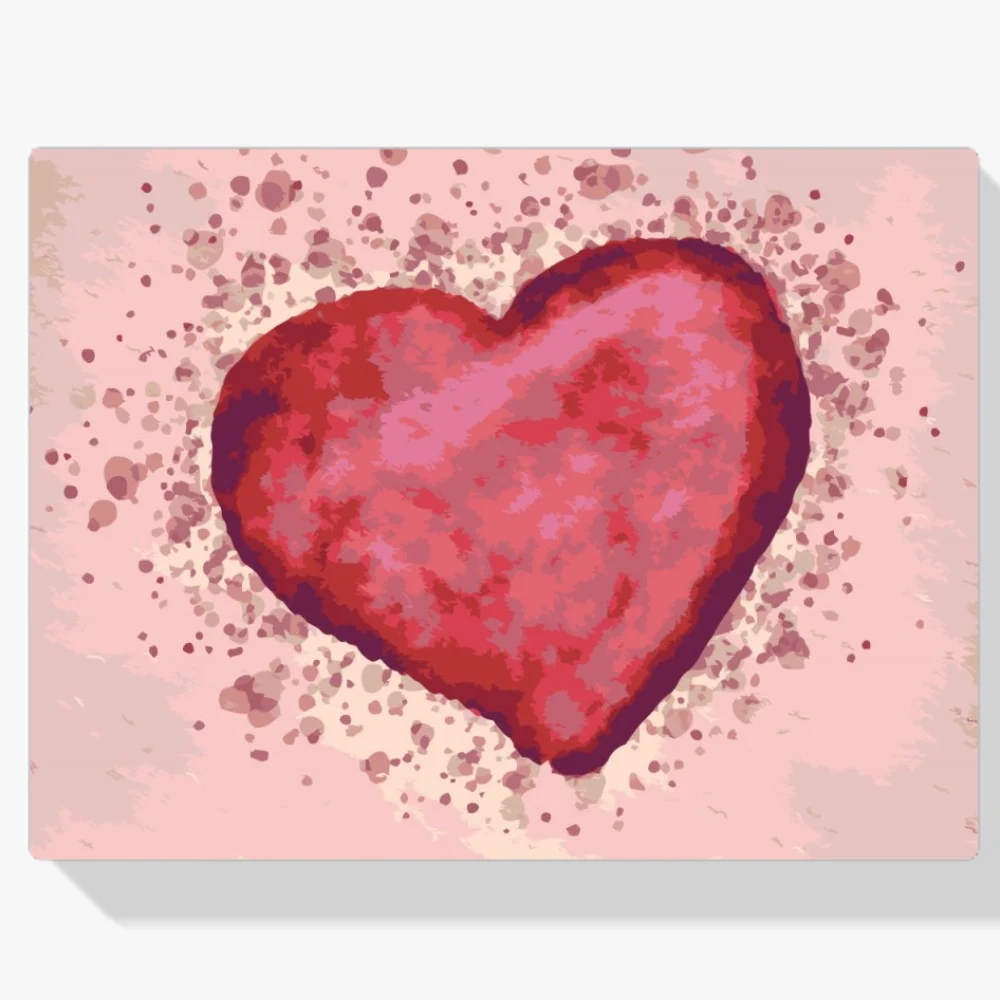 Pintura Diamante - Corazón rojo