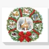 Pintura Diamante - Corona de Navidad