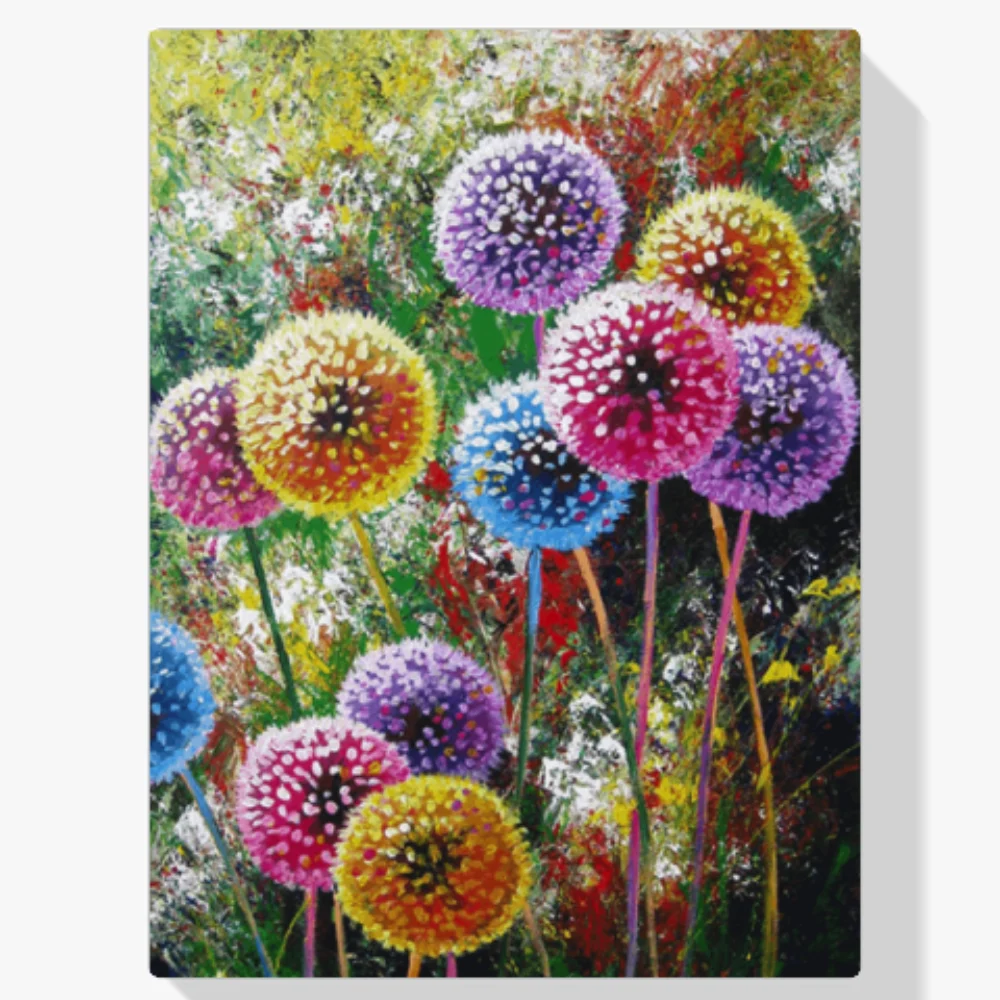 Pintura Diamante - Dientes de león de colores