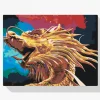 Pintura Diamante - Dragón dorado