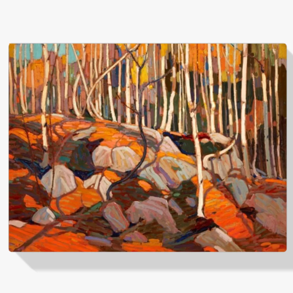 Pintura Diamante - El bosque de abedules