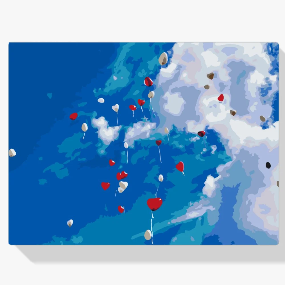 Pintura Diamante - El cielo lleno de globos