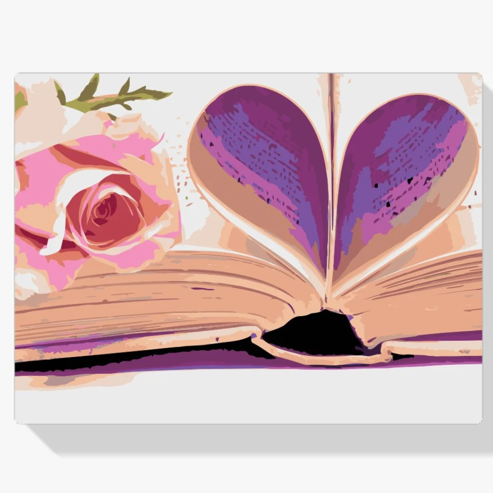 Pintura Diamante - El libro enamorado