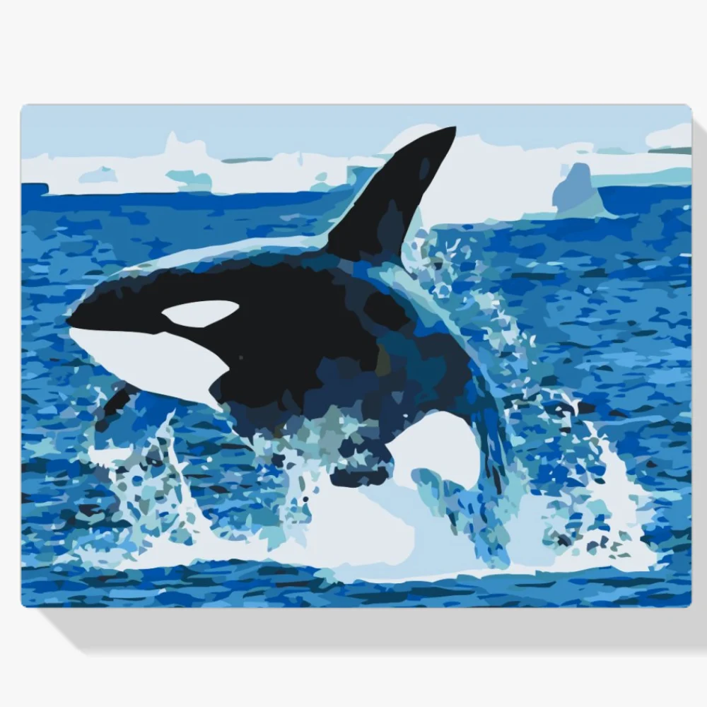 Pintura Diamante - El salto de la orca