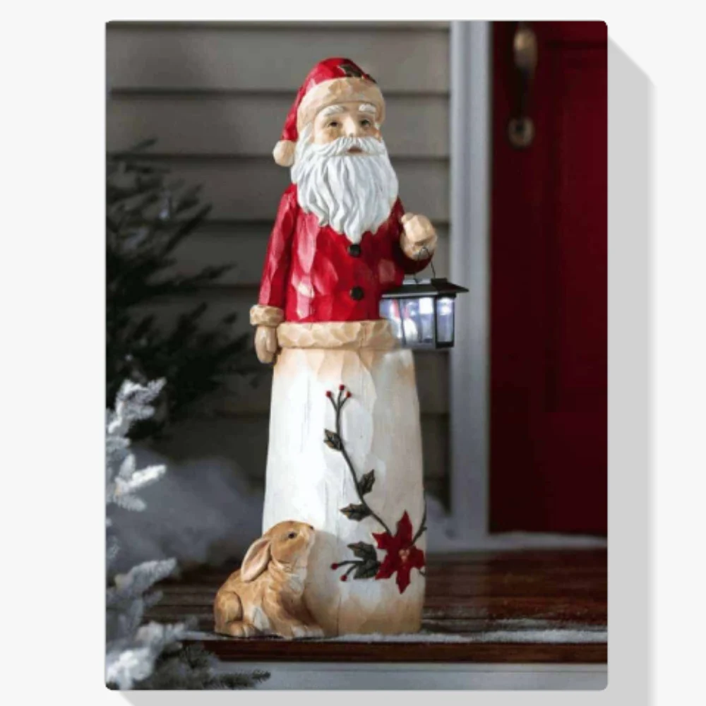 Pintura Diamante - Estatua de Papá Noel