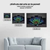 Pintura Diamante - Flor de colores 5 paneles